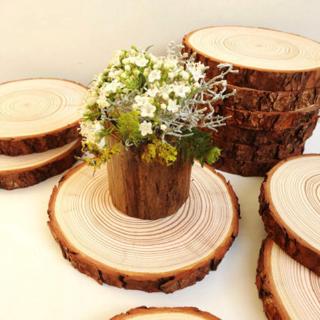 Miếng Gỗ Tròn Dùng Trang Trí Tiệc Cưới DIY