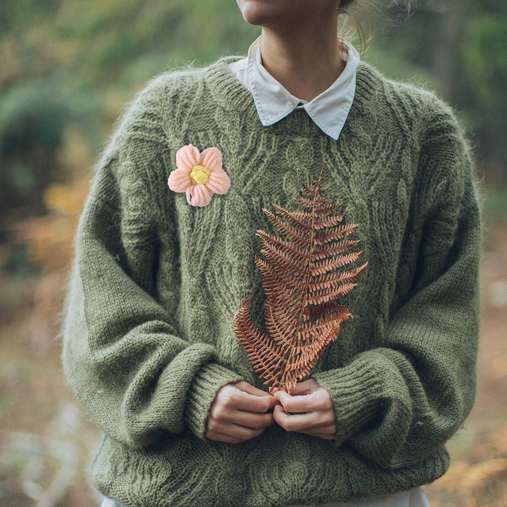 Set 5 bông hoa bằng polyester ren tua rua thêu họa tiết 3D dùng trang trí quần áo hút nước