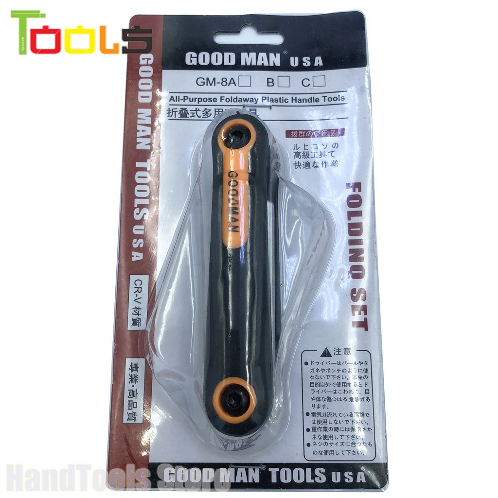 Bộ lục giác gấp 8 cây Goodman (1.5 - 8mm)