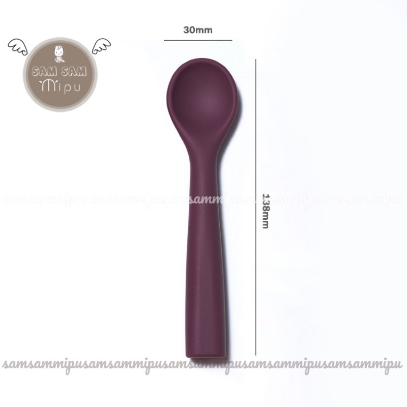 Ảnh Thật Thìa Silicon Nhiều Màu Cho Bé Ăn Dặm Không Chứa BPA Và Chất Độc Hại Khác - Shop Mẹ Sam