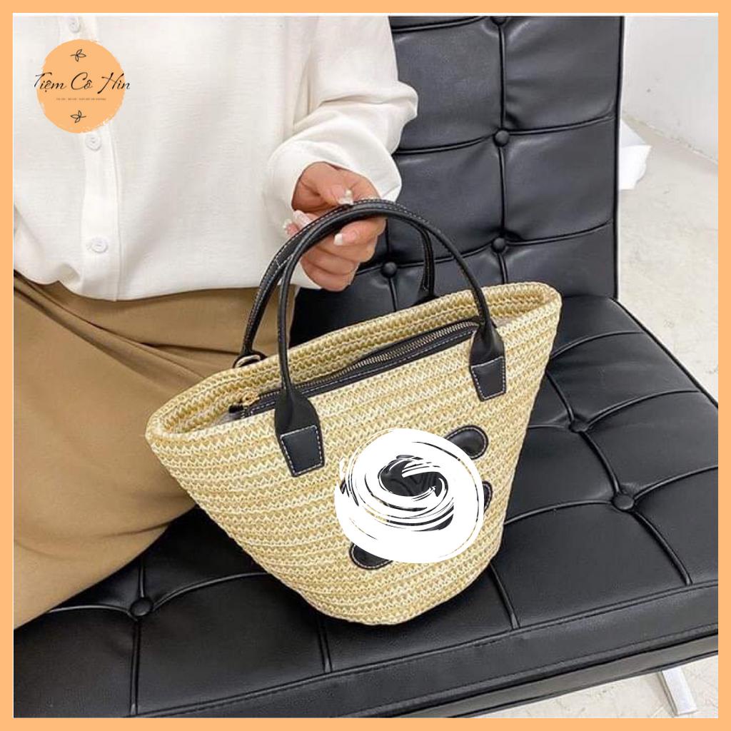 Túi Cói Mini Vintage Đeo Vai Xách Tay Tiệm Cô Hìn Ship 1h Lỗi 1 Đổi 1
