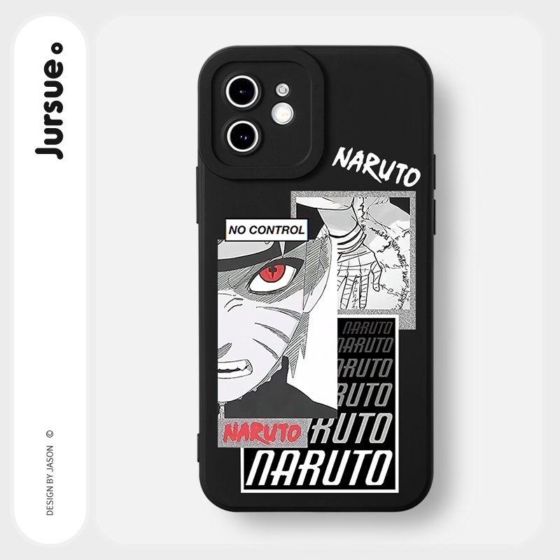 Ốp lưng JURSUE mềm viền vuông hoạt hình độc lạ Cho iPhone 14 13 12 11 Pro Max SE 2020 X XR XS 8 7 ip 6S 6 Plus Y2228