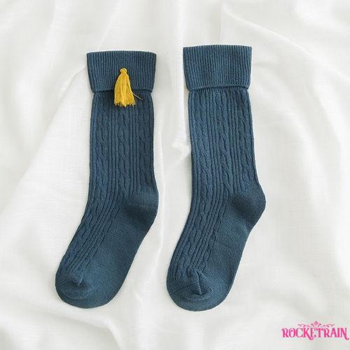 Tất đầu gối chất Cotton cho bé gái