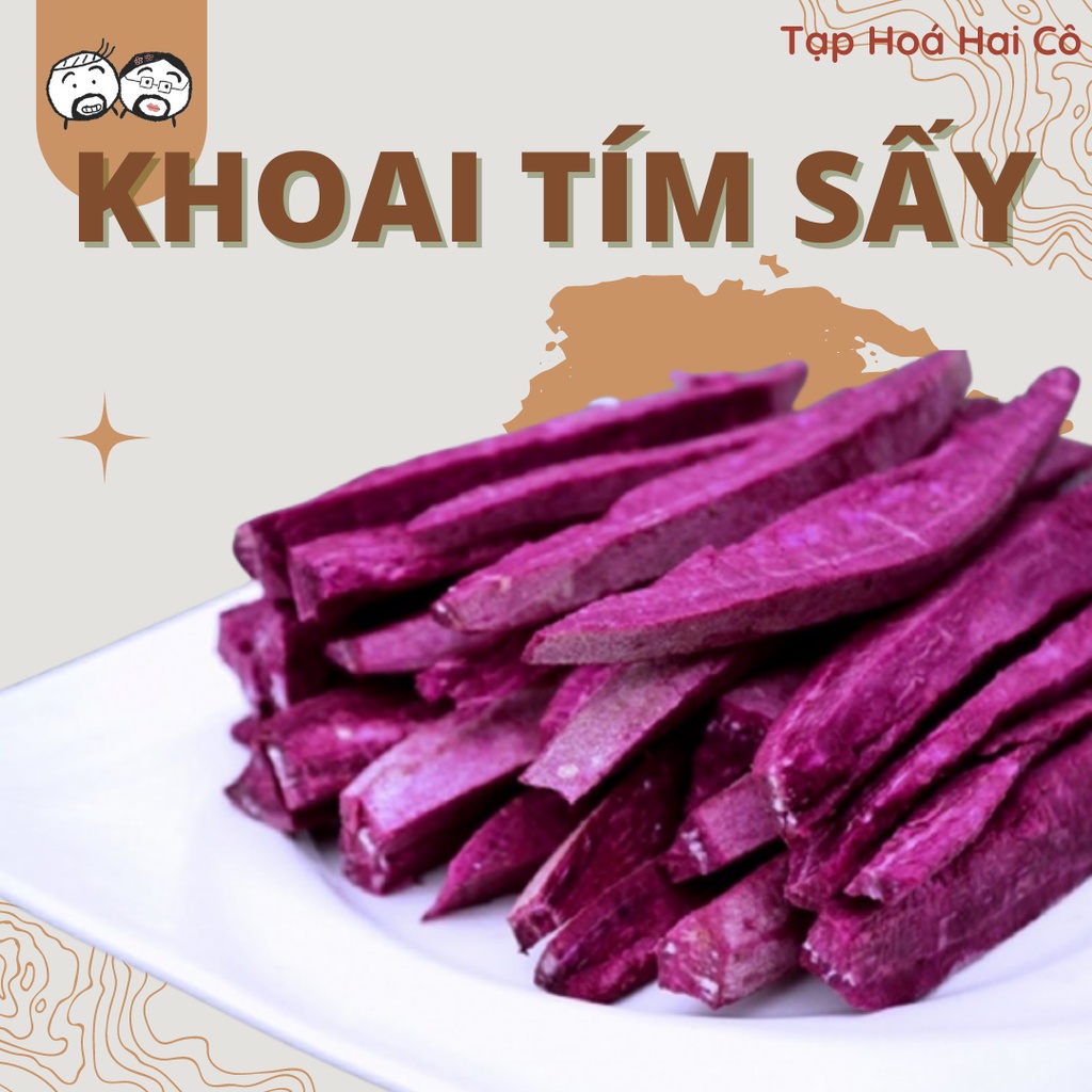 Khoai Lang Tím Sợi Sấy Giòn Hũ Pet 300gr