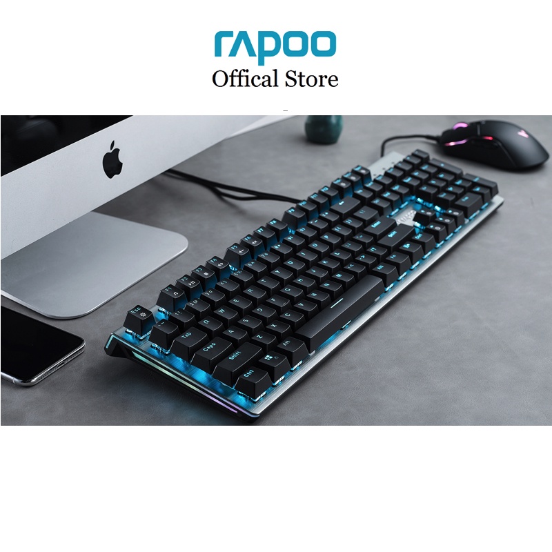 Bàn phím Quang học gaming Rapoo V530 SIDE-RGB bề mặt hợp kim nhôm sang trọng