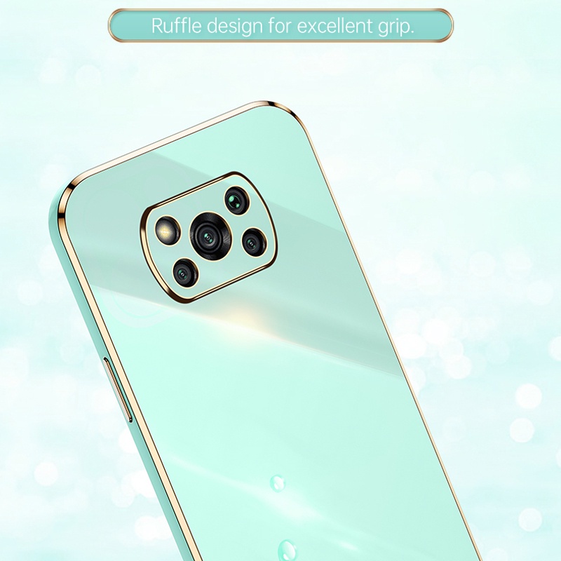 Ốp Điện Thoại Silicon Mềm Koosuk Khung Vuông Mạ Mịn Cho Poco X3 NFC M3 Pro Pocophone F3 GT