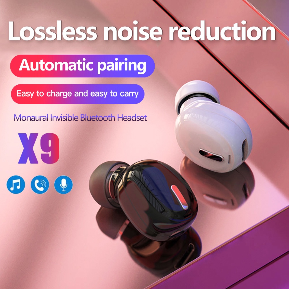 Tai Nghe Nhét Tai X9 TWS Bluetooth 5.0 Không Dây Âm Thanh 3D Có Micro Chất Lượng Cao