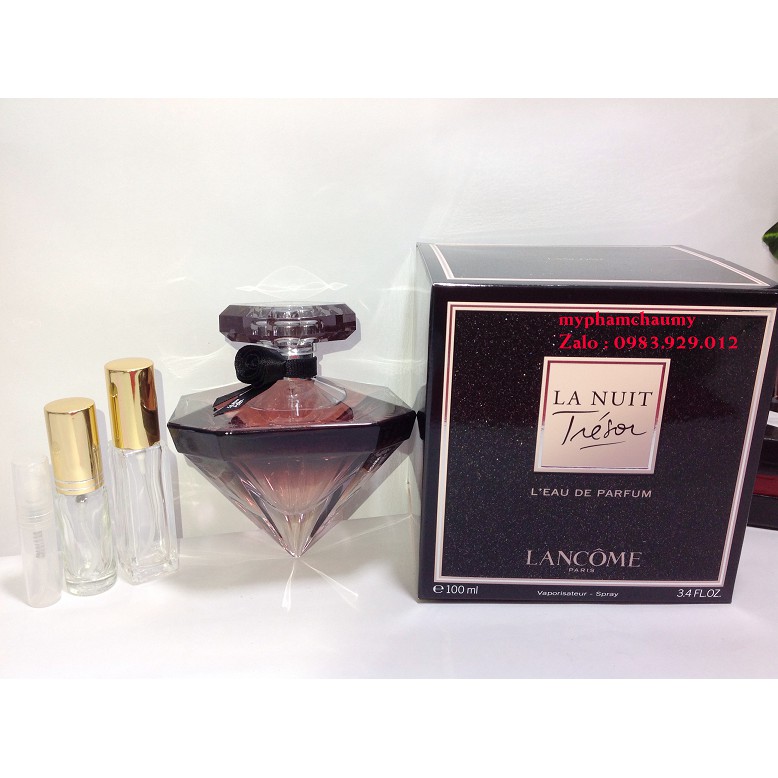 [Mẫu thử ] Nước Hoa Lancome Tresor La Nuit Caresse 2,5,10ml