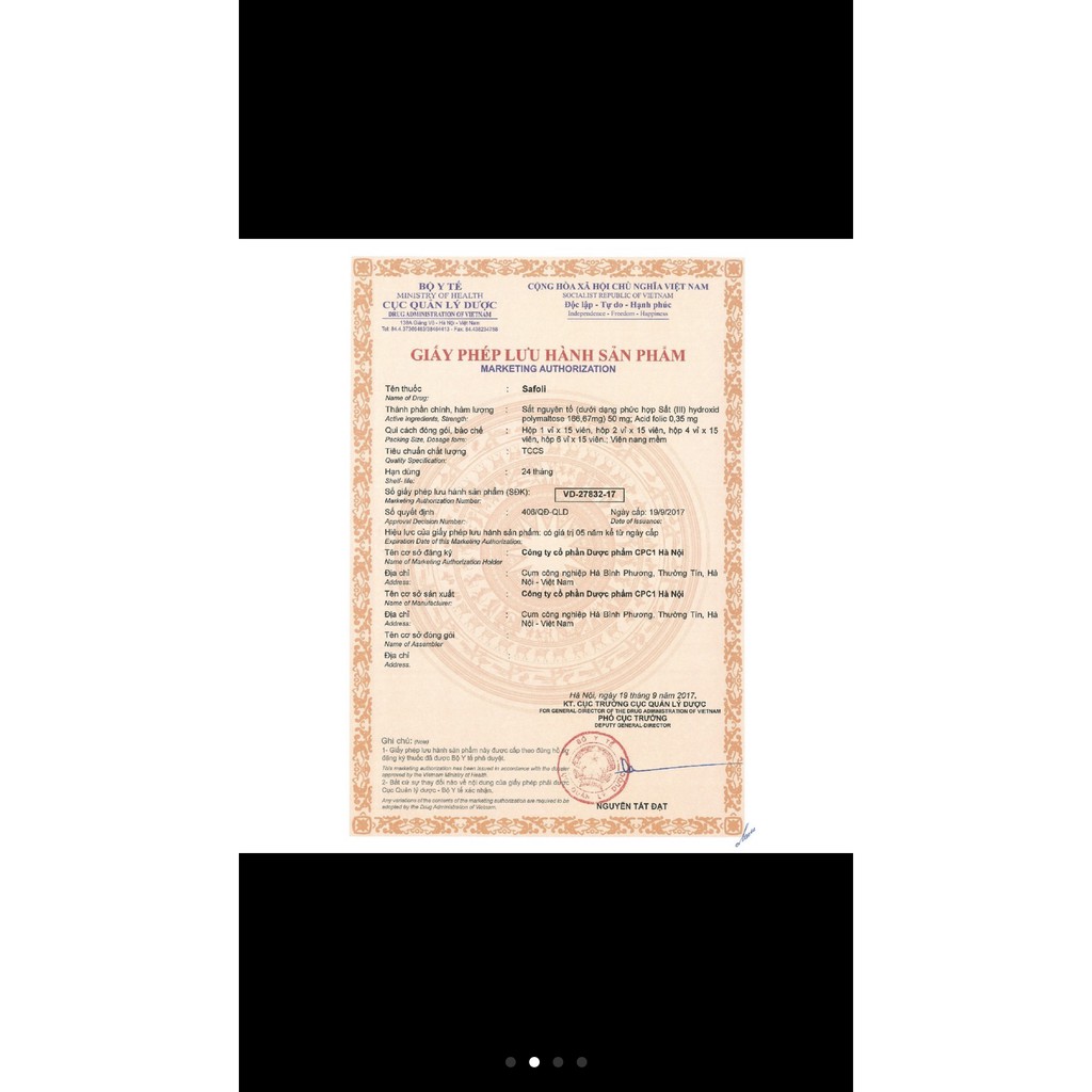 Avisure Safoli Viên uống bổ sung sắt chuyên biệt dành cho bà bầu | Thế Giới Skin Care