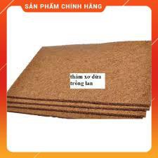 Thảm xơ dừa ép kích thước 50x50 cm, giá thể giữ ẩm cho cây trồng chậu