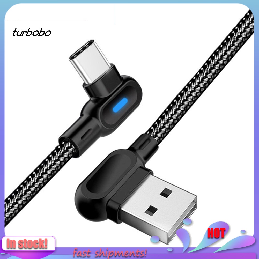 Dây Cáp Sạc Nhanh 1m 90 Độ Đầu Micro Usb Type C Cho Iphone Android