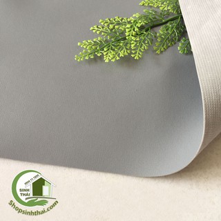 Phông nền chụp hình ảnh bằng vải giả da PVC màu xám có vân, vải da may túi, làm dép, bọc ghế sofa [1m x khổ 1,4m]