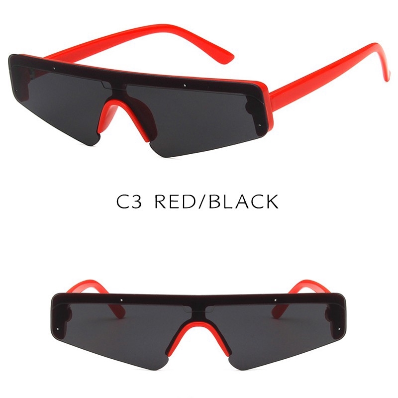 Kính mát gọng nhỏ hình chữ nhật tròng chống tia UV400 bảo vệ mắt cho nam/nữ