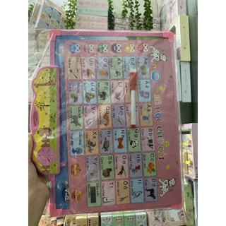 Bảng học điện tử dùng pin cho bé tập học ở nhà nghề nghiệp, chữ cái, phương tiện giao thông