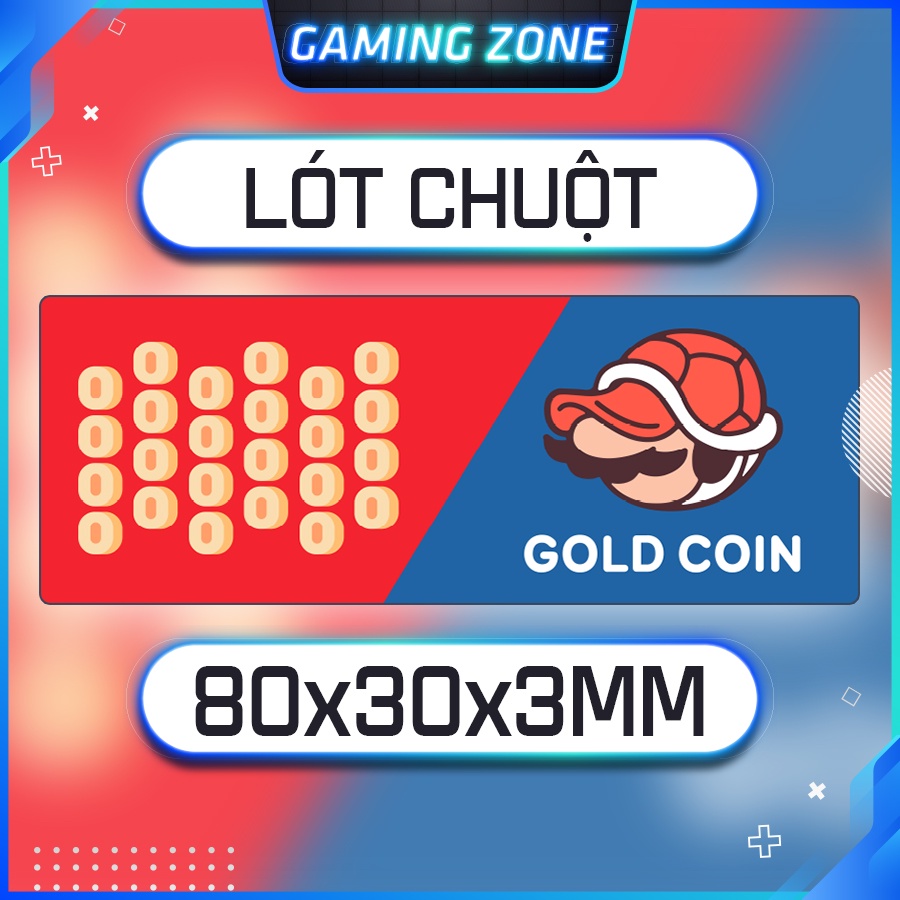 Lót chuột, bàn di chuột chơi game Mario Dễ Thương chống trượt siêu bền siêu đẹp