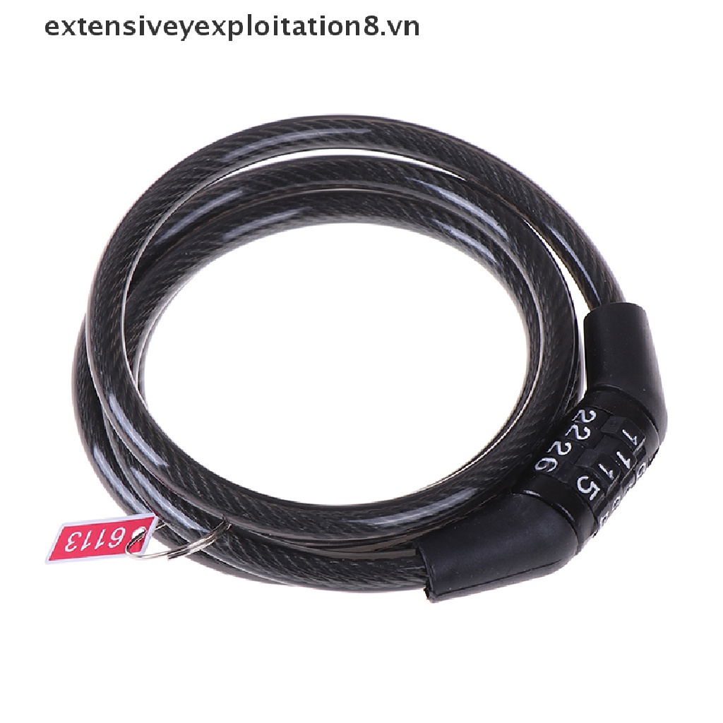 Dây Khóa Xe Đạp Mật Khẩu 4 Số An Toàn Tiện Dụng