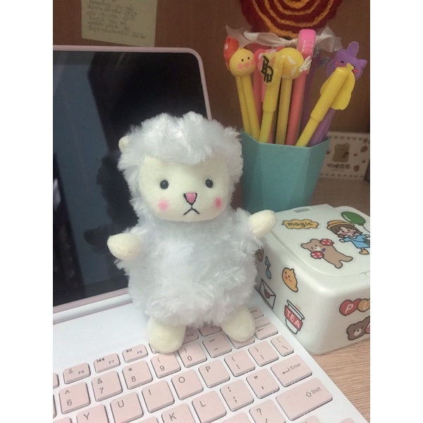 Móc khoá gấu bông treo balo túi xách hình gấu cừu dễ thương