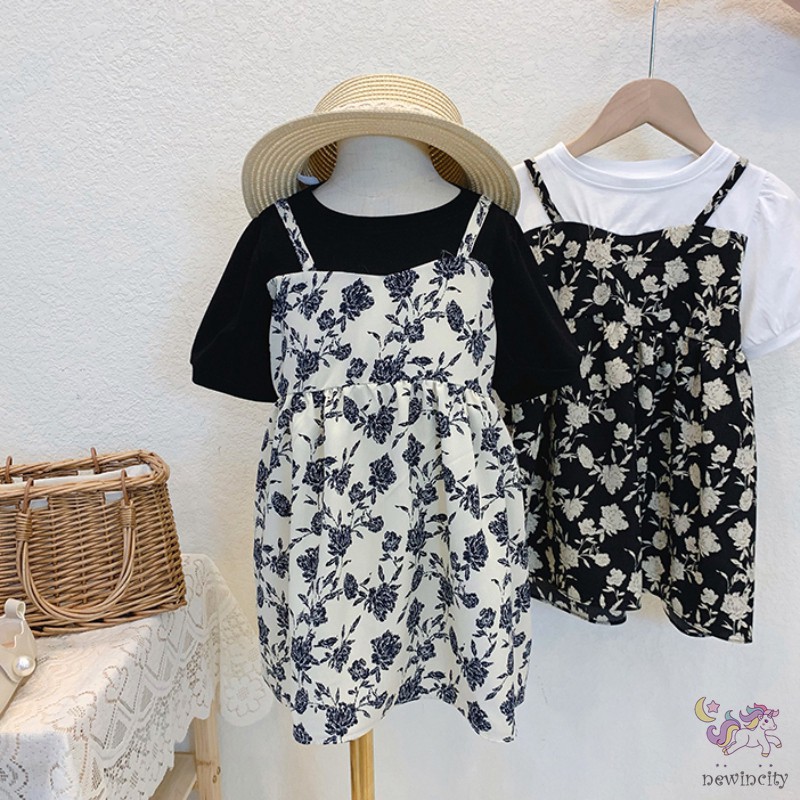 Đầm Voan Hoa Thời Trang Hàn Quốc Dành Cho Bé Gái