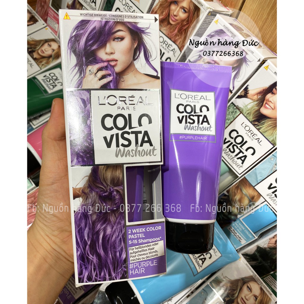 Thuốc nhuộm tóc Loreal Colorista Đức màu Purple tím