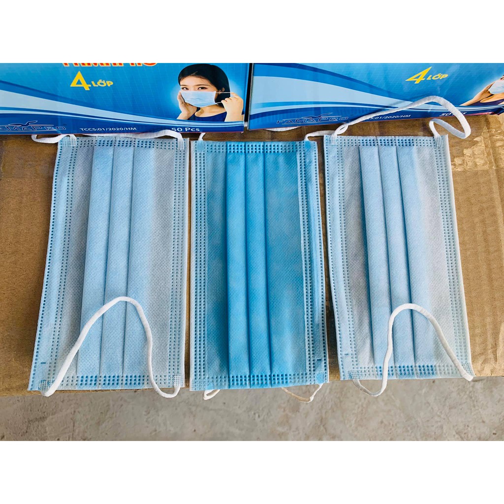 HỘP 50 CÁI KHẨU TRANG Y TẾ 4 LỚP KHÁNG KHUẨN | BigBuy360 - bigbuy360.vn