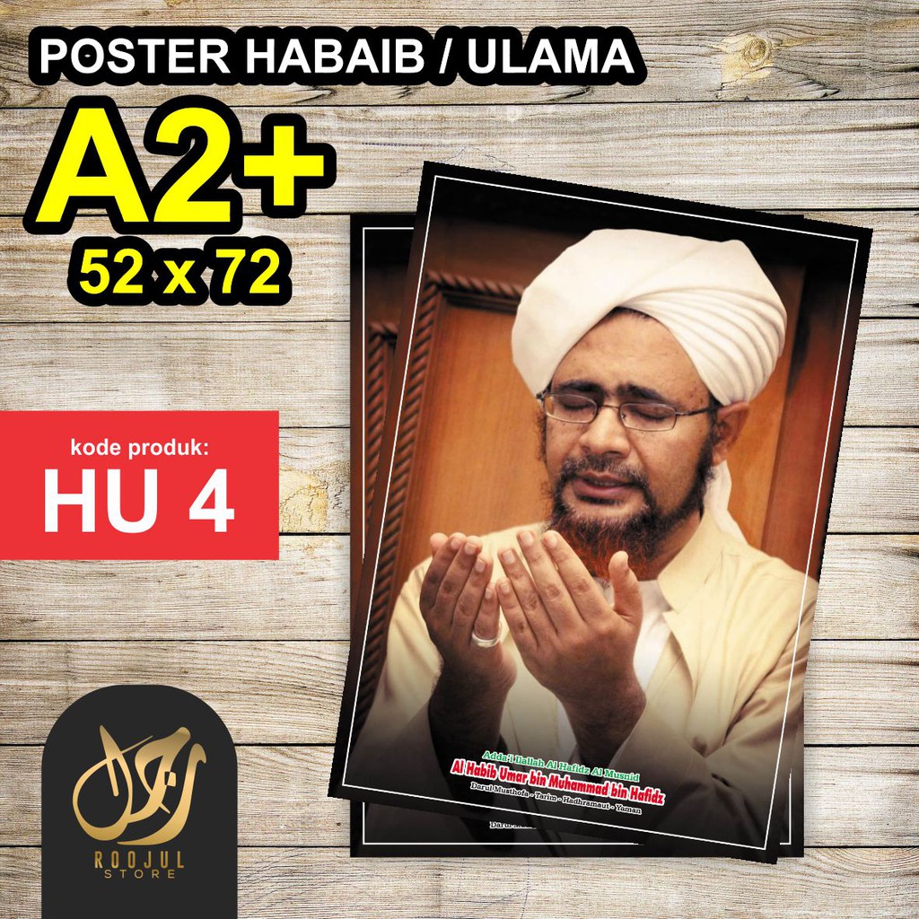 Áp Phích In Hình Diễn Viên Kyai Ulama Habib Umar Bin Hafidz 50x70