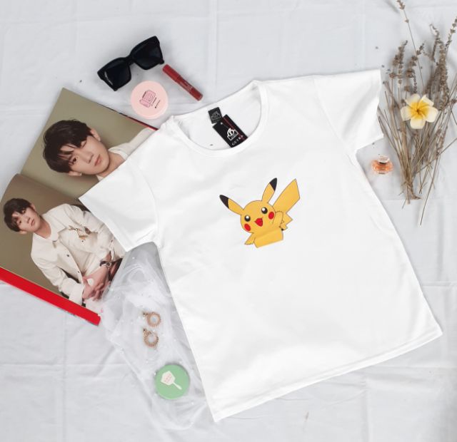 Áo Phông Unisex Pikachu Xinh Xắn Hàng Mới Xu Hướng Hè 2020