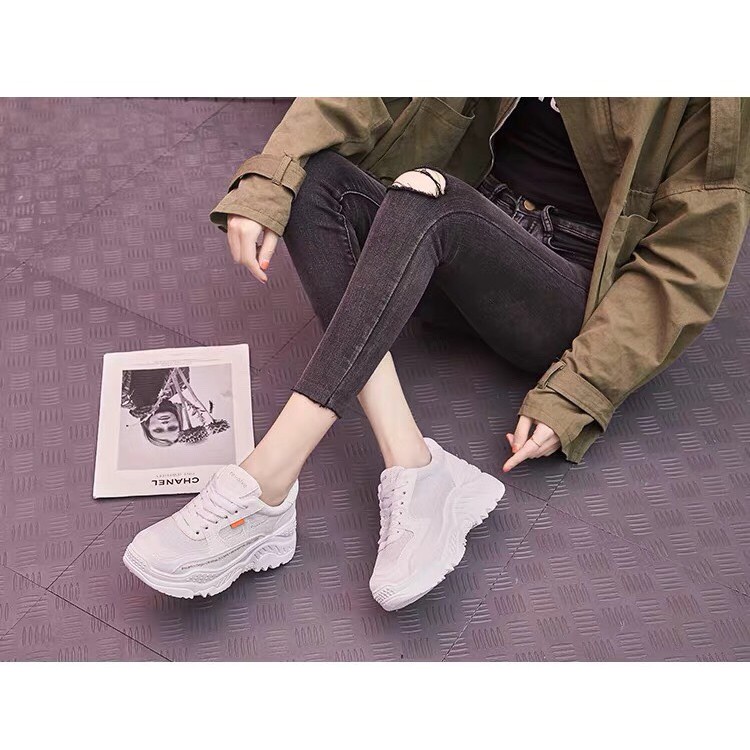 Giày thể thao sneaker độn đế cực chất siêu thể thao lên chân rất êm và phong cách
