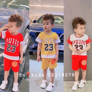 Bộ quần áo thể thao bé trai 8-15kg cực ngầu chất lượng