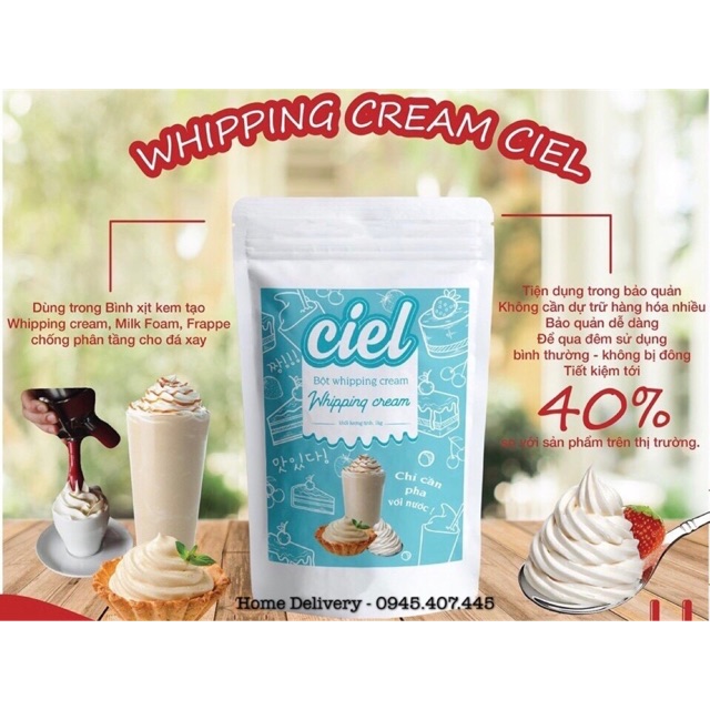 Bột Whipping Cream Ciel 1kg
