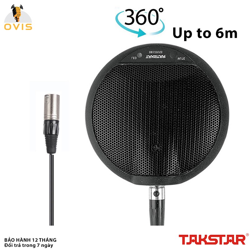 Takstar BM-630C - Micro Hội Nghị Trực Tuyến Độ Nhạy Cao, Bán Kính 6m