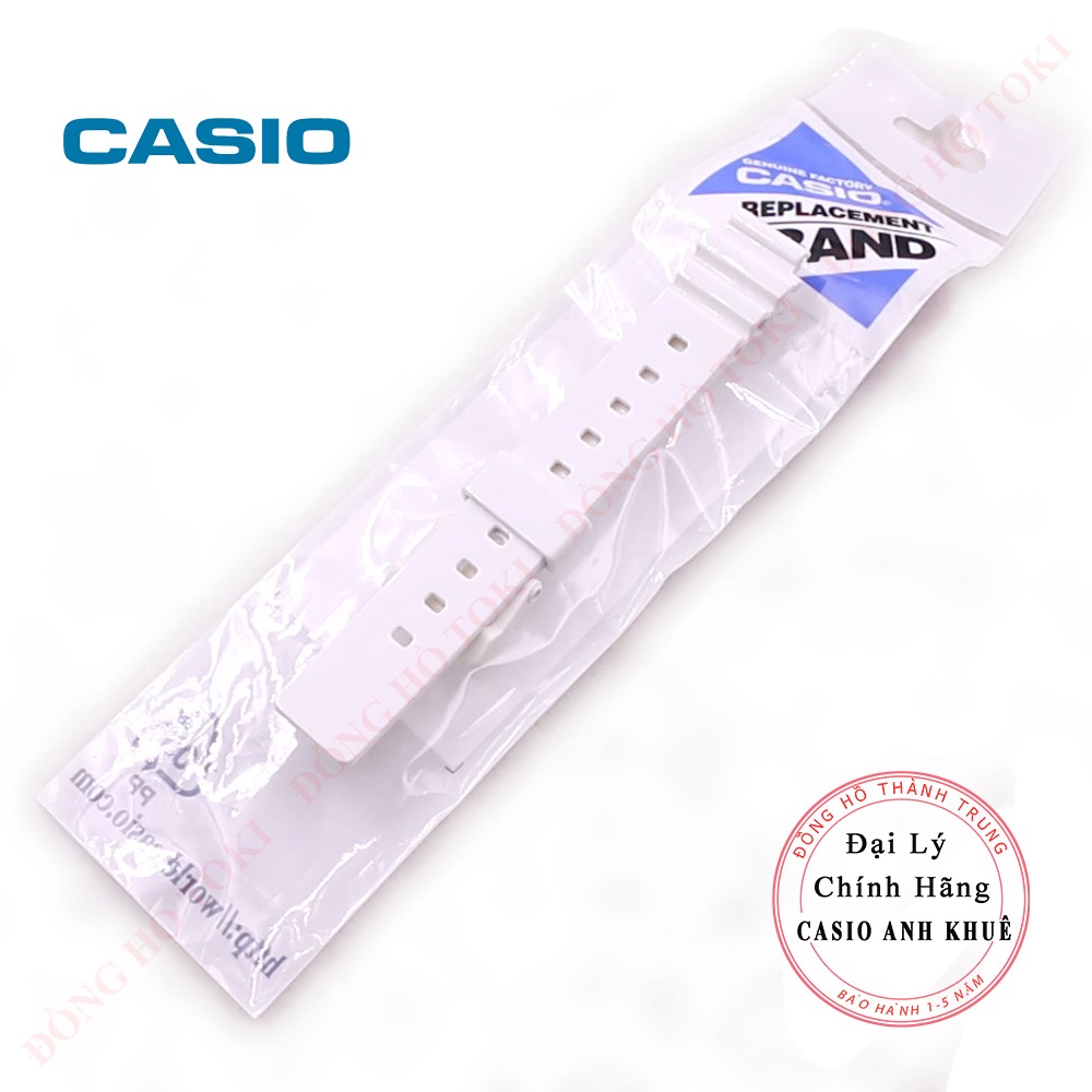 Dây đồng hồ casio LRW-200H chính hãng trắng cỡ 14mm