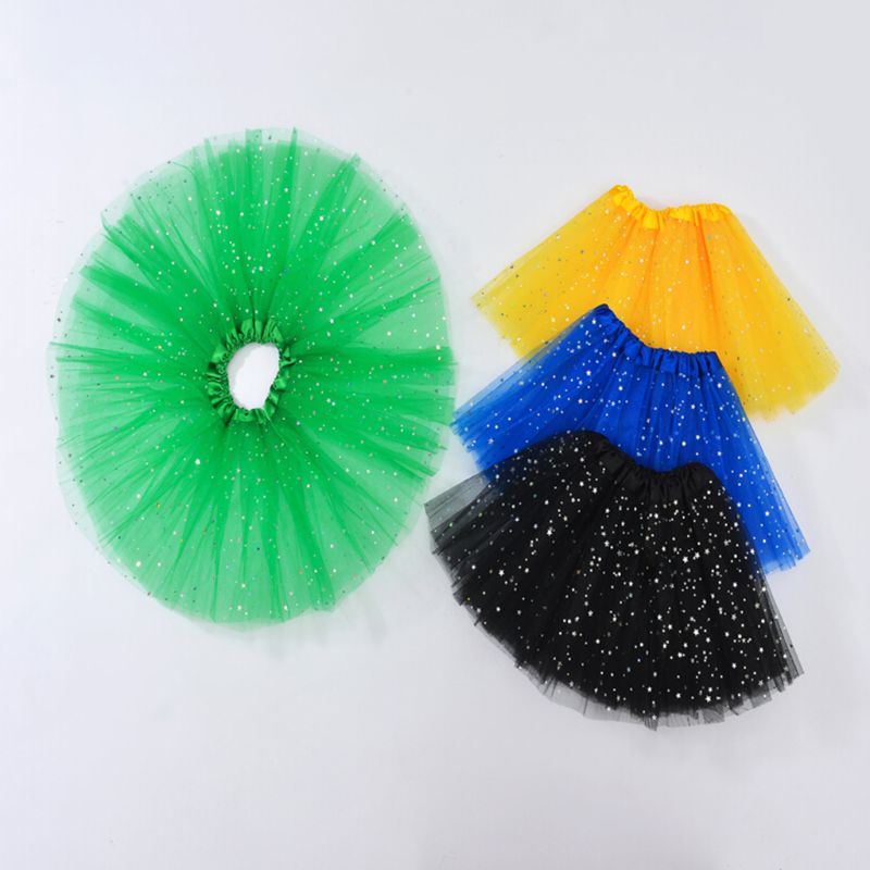 Chân Váy Tutu Nhiều Lớp Màu Sắc Lấp Lánh Dùng Để Múa Ba Lê Dành Cho Nữ