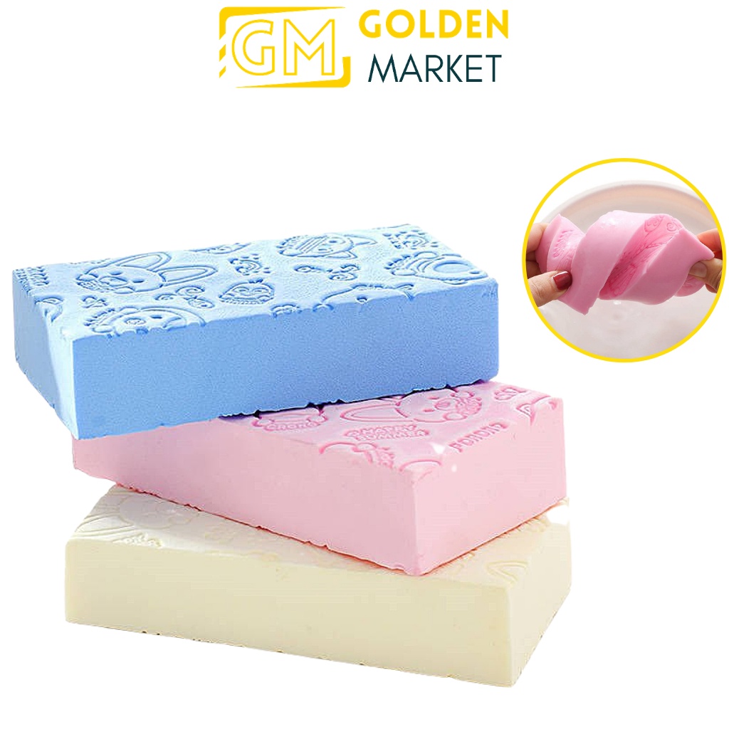 Bông Tắm Kì Ghét Và Tẩy Da Chết Hiệu Quả - Miếng Bọt Biển Cọ Gét Không Cần Xà Bông Hàn Quốc PORORO