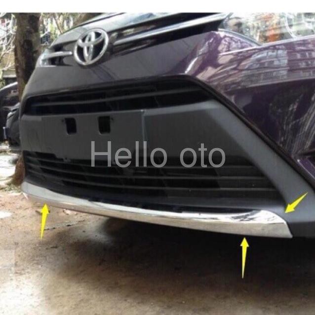 Ốp mui cản trước vios đời 2014 đến 2021 - Mạ Crom sáng bóng