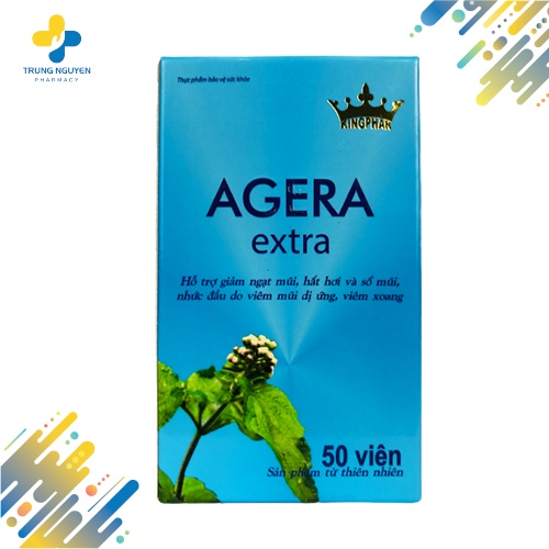 AGERA EXTRA - Đánh bay viêm xoang, viêm mũi dị ứng - Hộp 50 viên