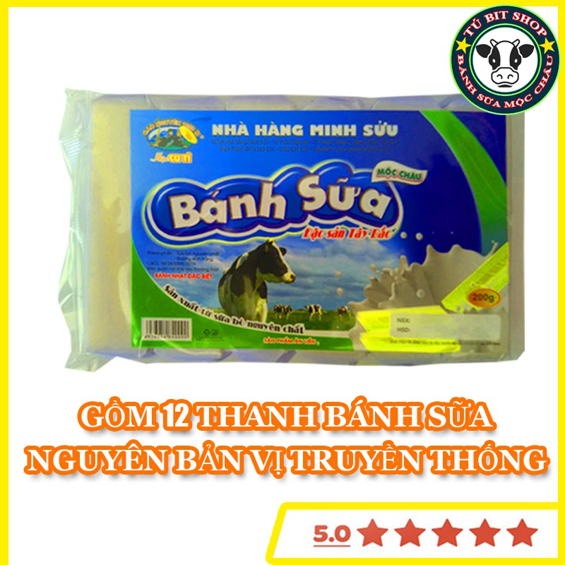 Bánh Sữa Mộc Châu - Đặc Sản Tây Bắc (gói 200g hiệu Cu Tỉ)