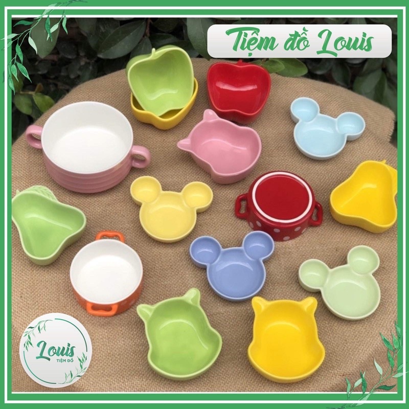 Chén bát sứ ăn dặm Bát gốm sứ cao cấp cute cho bé ăn dặm kiểu Nhật
