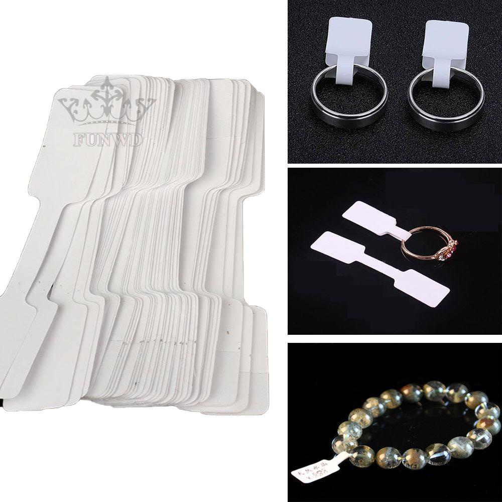 【FUNWD】Merchandise Jewelry Price Tag White Square Sticker Style Label 1000 Pcs