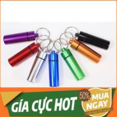 Ống Nhôm EDC Cứu Sinh - Đựng Thuốc- Tiên- Có Ron Chống Thắm Nước - Hàng Trong Kho