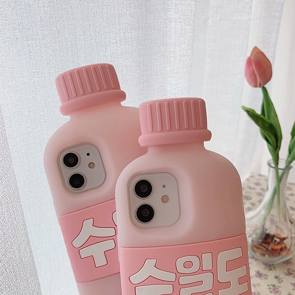 Ốp Điện Thoại Silicon Hình Bình Sữa Em Bé Cho iPhone 12 11 Pro Max Mini X XR XS Max 6 6S 7 8 Plus