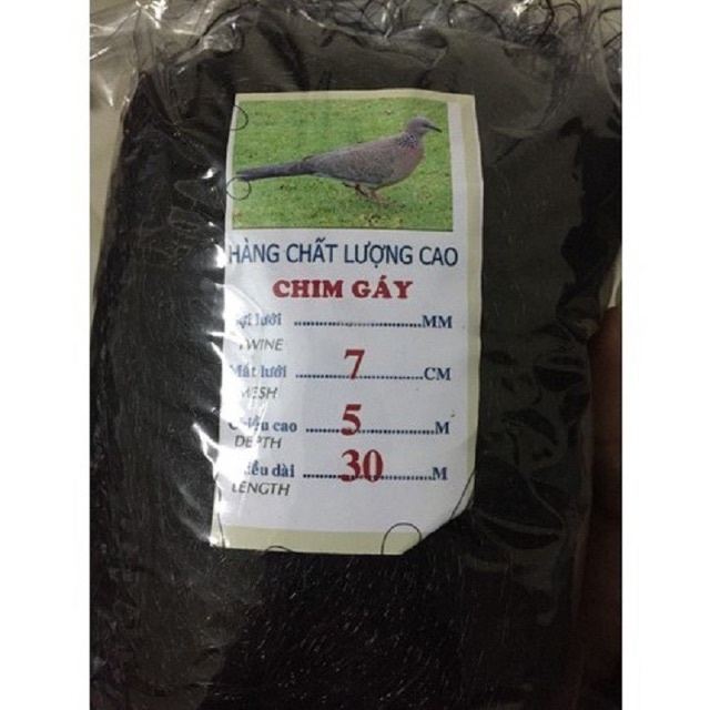 lưới bắt chim 6cm cao 6m dài 100m bắt cu gáy bắt các loại chim to hàng thái lan cực nhậy vip bdshad8