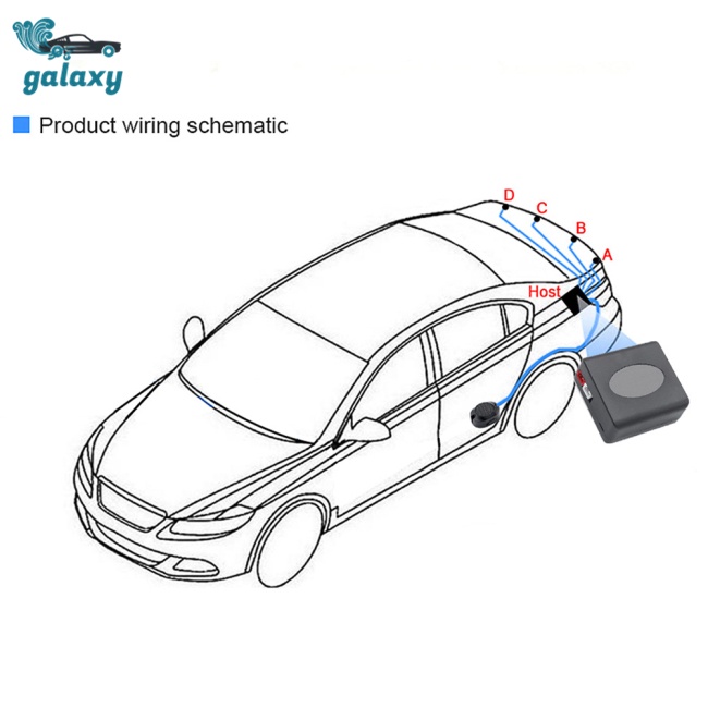 Galaxy Bộ Cảm Biến Đậu Xe 4 Cảm Biến 16.5mm Pz330-xk16.5