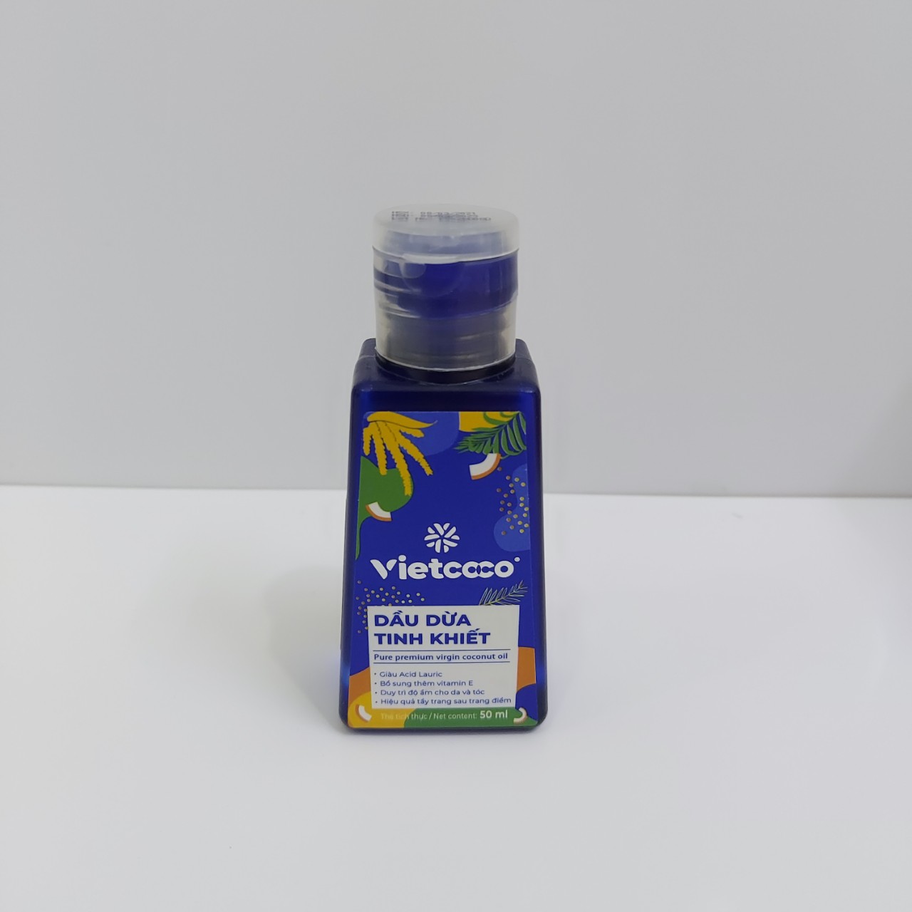 Dầu dừa tinh khiết  Vietcoco 50ml - dưỡng da - dưỡng tóc