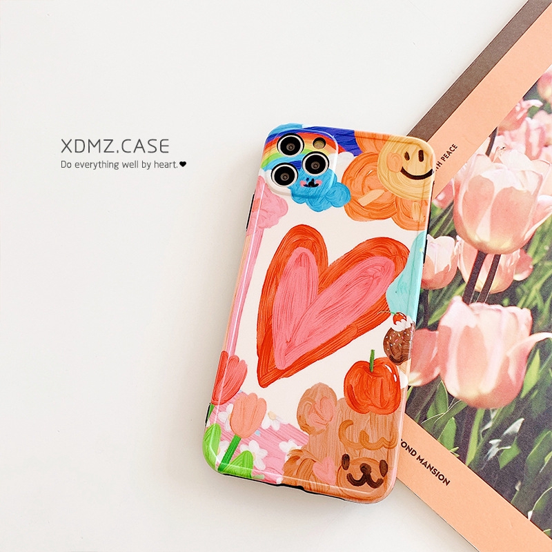 Hoạt Hình Ốp Điện Thoại In Hình Tranh Sơn Dầu Graffiti Cho Apple X Iphone8 Plus / 7p / Se2Se20Iphone12 | BigBuy360 - bigbuy360.vn