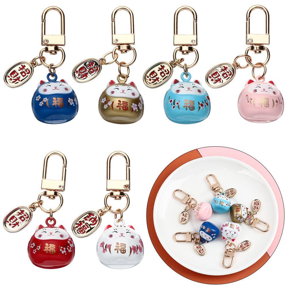 RAINBOW Móc Khóa Hình Mèo May Mắn Dễ Thương