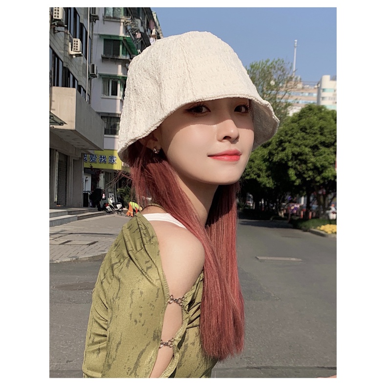 Nón Tai Bèo Chống Nắng Màu Trơn Dễ Thương Phong Cách Hàn Quốc Thời Trang Mùa Hè Cho Nữ