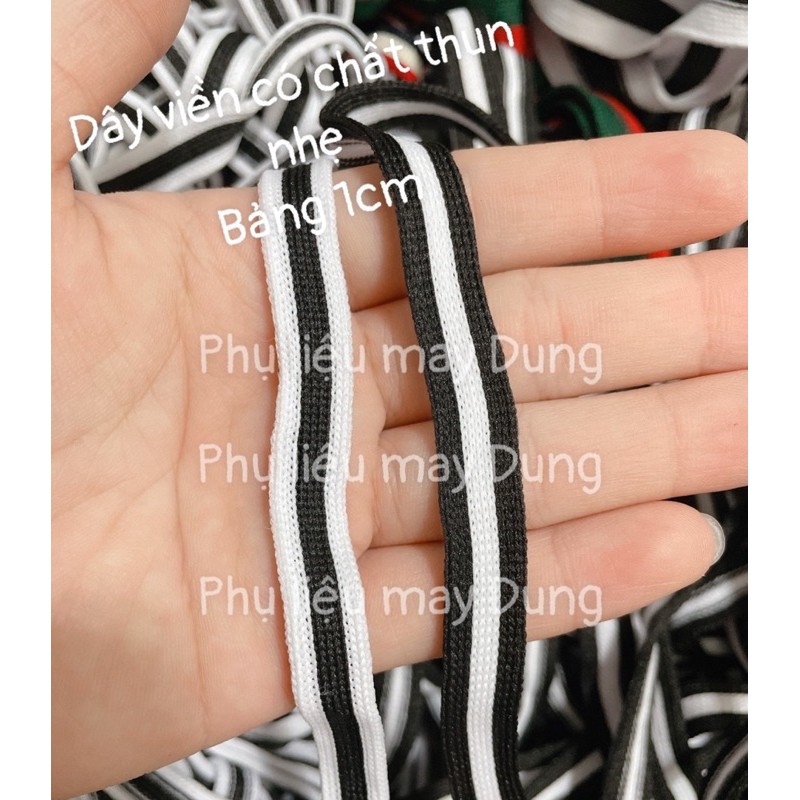 dây viền nhí co dãn nhẹ bảng 1cm