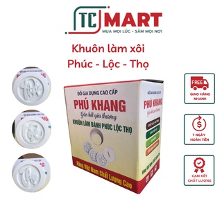 Khuôn Xôi, Khuôn Làm Bánh Phúc Lộc Thọ Bằng Nhựa Thực Phẩm Cứng Chịu Lực An Toàn Vệ Sinh