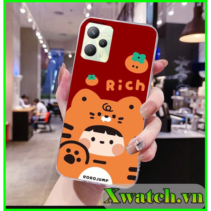 Ốp lưng silicon dẻo Realme C35 Realme 9 pro Narzo 50i Q3S trong suốt có viền bảo vệ camera