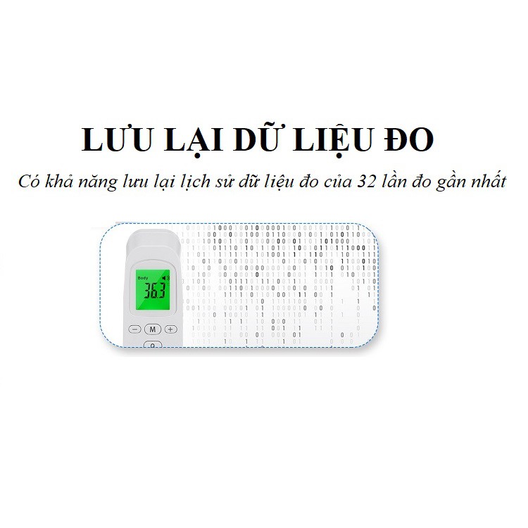Nhiệt Kế Điện Tử Hồng Ngoại cảm ứng đo trán đa năng